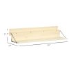 Hanging Balcony Table, Spruce Wood Foldable Railing Bar, Serving Table & Desk, Fits up to 3.9 Inches, Natural