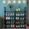 Shoe Rack Shoe Organizer, 20-24 Pairs Shoes Storage Organizer Metal Stackable&Removable Multifunctional Show Rack for Entryway,Closet and Bedroom