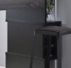 ID USA 182335 Bar Table Distressed Grey & Black