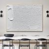 Hand Painted Oil Painting Large White Abstract Painting White Painting White 3D Textured Painting Modern Abstract Painting Living Room Minimalist Art