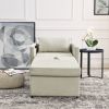 Sofa Bed Chair 2-in-1 Convertible Chair Bed, Lounger Sleeper Chair for Small Space with One Pillow, Velvet